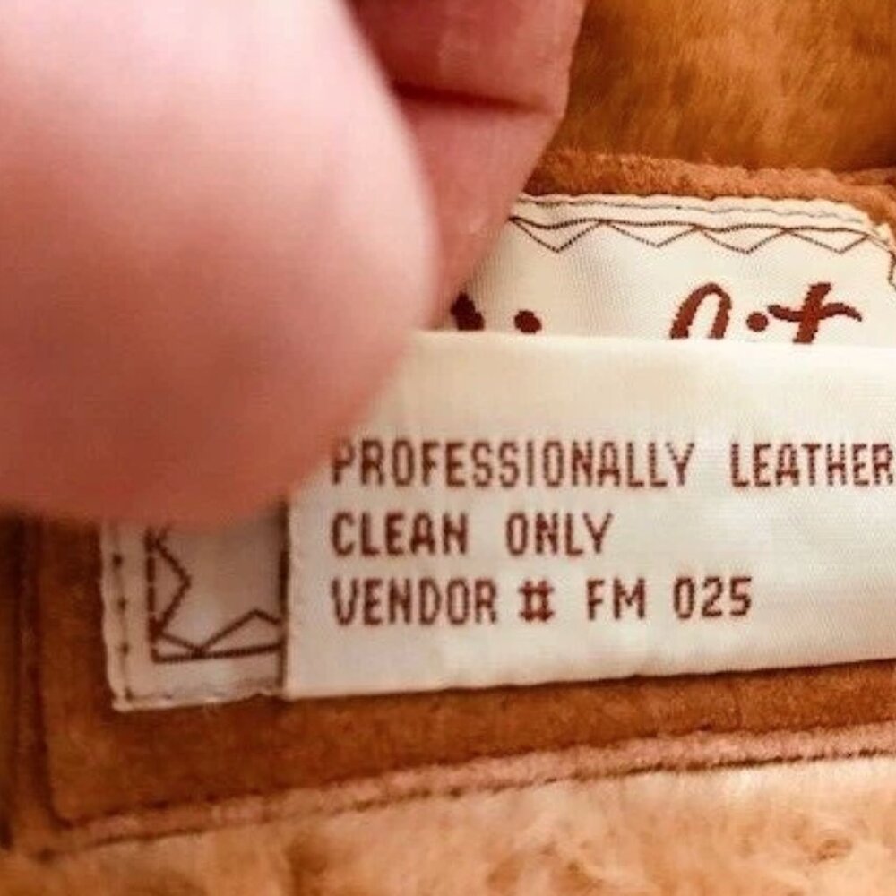 Winlit Genuine Suede and Faux Shearling/Fur Jacket, women’s size XL - Picture 6 of 7